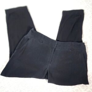 Eileen Fisher Black Wide Leg Silk Pants Size 8